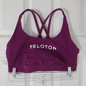 Lululemon X Peleton Sports Bra Pinkish Purple Women's Size 12 NO REMOVABLE CUPS